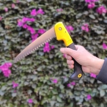 Şahin Tools Sht-018 Katlanır Budama Testeresi - 18 Cm Yüksek Karbonlu Çelik Bıçak, Ergonomik Tutuş, Üç Eksenli Özel Bileme, Hızlı Kesim Cut