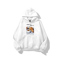 Tarzsokak Unisex Morning Coffee Club Sweatshirt Beyaz