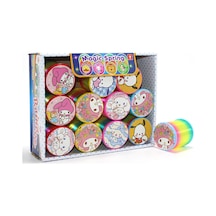 4 Adet Magic Spring Stres Yayı Karakterli Standlı Gökkuşağı Renkli Mini Oyuncak, Fidget Toy, Stres Oyuncağı