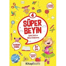 Süper Beyin 4 - Çoklu Zeka ve Dikkat Geliştirme 5+ Yaş- Dokuz Yayınları