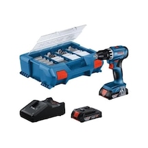 Gsr 18v-45 Akülü Delme/vidalama Makinesi 2x Gba 2.0ah, Gal 18v-40, 63 Parça Aksesuar Seti, Lc Pick&click İçinde