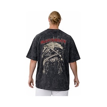 Tasarım Ironmaiden Rock Metal Müzik Grubu Sırt Baskılı Unisex Ove Siyah