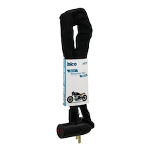Zincirli Anahtarlı Motor - Bisiklet Kilit Bez Kılıflı Aç-kapa Kilit Kapak 100cm 5570 Çok Renkli