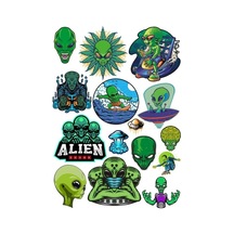 Uzaylılar Sticker Set 7 15 Parça Telefon, Tablet, Defter, Laptop Sticker