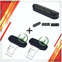 Araç Içi Kemer Çapası 2 Adet + Araç Içi Numaratör 1 Adet