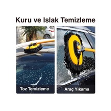 Polhammobile Polham Teleskopik Saplı Ayarlanabilir Kuru Islak Araç Yıkama Fırçası Oto Yıkama Paspası Yumuşak Be Diğer