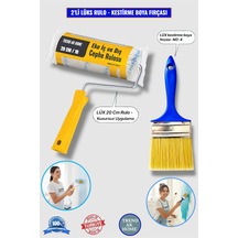 2 Li Lüks 20 Cm Boya Rulosu-lüks No: 4 Kestirme Boya Fırçası