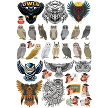 Baykuş Sticker Set 20 Parça Telefon, Tablet, Defter, Laptop Sticker