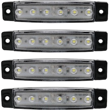 4 Adet Parmak Led Lamba 6'Lı 12 Volt Beyaz