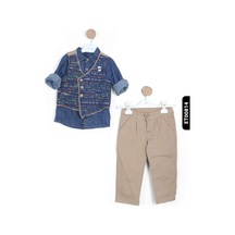 Xo Kids Erkek Çocuk Alt Üst Takım 3-12 Ay 6176 Mavi