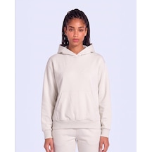 Kappa İnova Tur Kadın Bej Oversize Hoodie