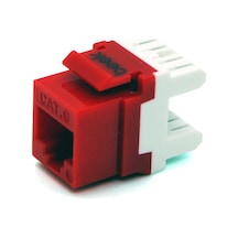 Beek Cat 6 Keystone Jack, Zırhsız/unshielded, 250 Mhz Acc. Iso/ıec 11801:2002 Am2:2009/09, Kırmızı Renk, Beyaz Idc Plastik&lt Br&gt Beek Category 6