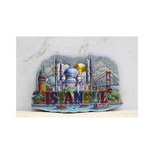 Silikon İstanbul Temalı Buzdolabı Magneti 9x5,5 Cm