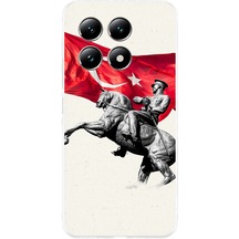 Xiaomi Mi 14t Pro Uyumlu Onur Anıtı Detaylı Atatürk Baskılı Silikon Kılıf Renkli