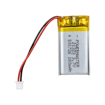 Powermaster 3.7 Volt 180 Mah Lityum Polimer Şarjlı Pil 5x17x26 Mm Akıllı Saat Kulaklık Pili