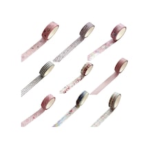 Cbtx 10 Rulo 8689 Cep Ve Kağıt Bant Dıy Günlüğü Dekorasyon Bandı Gökkuşağı Gökyüzü