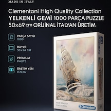 Clementoni High Quality Collection Yelkenli Gemi 1000 Parça Puzzle 50x69 Cm Orijinal İtalyan Üretim