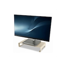 Prexua Riser Masaüstü Monitör Standı - Monitör Yükseltici Gold, Medium