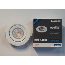 Ecolite 3'Lü Paket 6.5W 3000K Led Gömme Spot Sarı Işık Beyaz