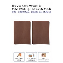 600-1000 Kum Tabaka Zımpara 23x28 Cm 2 Adet Boya Kat Arası Ve Oto Rötuş Seti