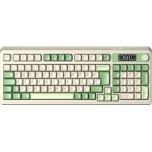 Aula S99 Pro Retro Rgb Gaming Bluetooth 2.4ghz Type-c 3 Mod Kablosuz Makrolu Türkçe Q Oyuncu Klavye Yeşil