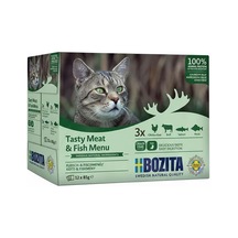 Bozita Jöle İçinde Balık Ve Etli Kedi Konservesi Multibox 12x85 Gr