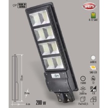 Cata 4642 300w Solar Sokak Armatürü