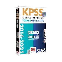 Yargı 2026 Kpss Genel Yetenek Türkçe Matematik 2016-2026 Konu Konu Tamamı Çözümlü Çıkmış Sorular