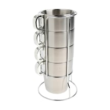 Homyl 1 Takım Paslanmaz Çelik Çift Yalıtımlı S-gümüş Gümüş