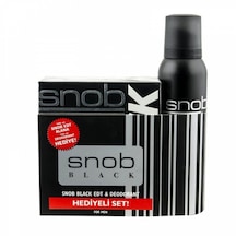 Snob Black Erkek Parfüm EDT 100 ML + Black Erkek Sprey Deodorant 150 ML