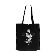 Tupac Angel Siyah Kanvas Bez Çanta Siyah