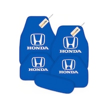 Honda Logolu Mavi Oto Halı Paspas 5 Parça Set Kolay Temizlenebilir, Şık Ve Dayanıklı