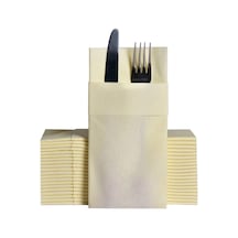 Airlaid Fildişi Peçete 40x40 Cepli 50'li