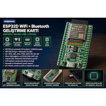 Esp32-d Wifi Bluetooth Geliştirme Kartı Devkitc V4 Yeşil Pcb, Usb Kablo Dahil