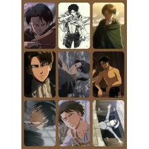 Anime- Attack On Titan Desenli 9 Lu Fotokart Seti