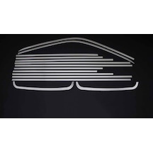 Vw T6 Transporter Krom Cam Çerçevesi 14 Parça Tek Sürgü Uzun Şase