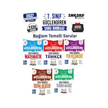 2027 7.sınıf Güçlendiren M-t-f-s-d %100 Maarif Bağlam Temelli Yeni Müfredat Soru Bankası Seti+kronometre 5 Kitap