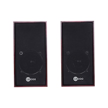 Lecoo Ds105 Kompakt Masaüstü Ahşap 5w Rgb Aydınlatmalı Usb+3.5mm Jacklı Siyah Hoparlör