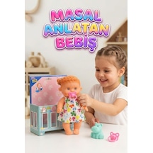 Etkileşimli Akıllı Masal Anlatan Ağlayan Emzikli Eğitici Pilli Oyuncak Et Bebek Ve Minik Arkadaşı