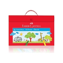 4 Adet Faber Castell 18'li Çantalı Pastel Boya
