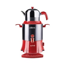 Stilevs Bolçays 4 L Çelik Semaver Mat Kırmızı