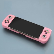 Pembe-kablosuz Gamepad Denetleyicisi Cep Telefonu Joystick Geri Çekilebilir Gamepad Streç Kablosuz Bluetooth Bağlı Android iOS Uyumlu