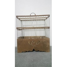 Ahşap Tel Geçme Kafes Oymalı 32x28x17