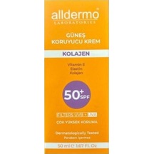 Alldermo Kolojen İçerikli Koruyucu Güneş Kremi SPF50+ 50 ML