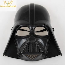 Çocuk Boy Yıldız Savaşları Darth Vader Maskesi Ve 90 Cm Pelerin Seti Siyah