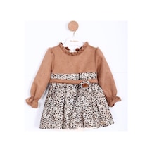 Xo Kids Kiz Çocuk Elbise 6-24 Ay 3131 Kahverengi