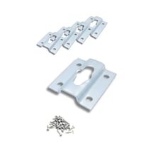 Metal Çerçeve Askı Aparatı, 42x45mm, Beyaz, 4'lü Set