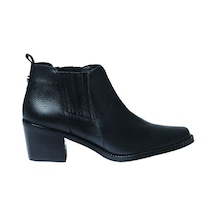 Negre Bot Kadın Utıel Toni Pons Leather Cowboy Ankle Boots Wıth Heel Siyah