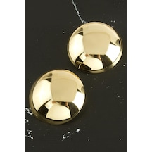 Yuvarlak - 529 - Yeni Sezon Metal - Glblseme - Küpe-gümüş Rengi