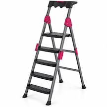4+1 Basamaklı Metal Merdiven 150kg.taşıma Diğer